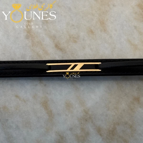 دستبند طلا چرم مردانه L141